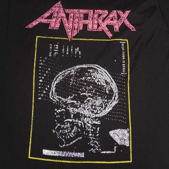 Anthrax Sound Of White Noise Skull Shirt Thrash Metal Tee - Picture 1 of 5